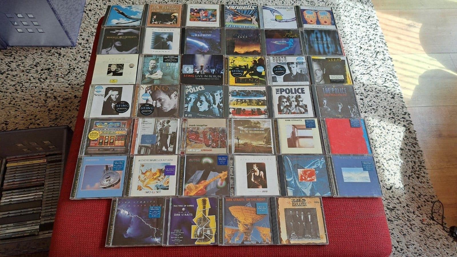 40 Cd's Sting, Police, Dire Straits, Mark Knopfler, Vangelis, Cd's en Dvd's, Ophalen of Verzenden