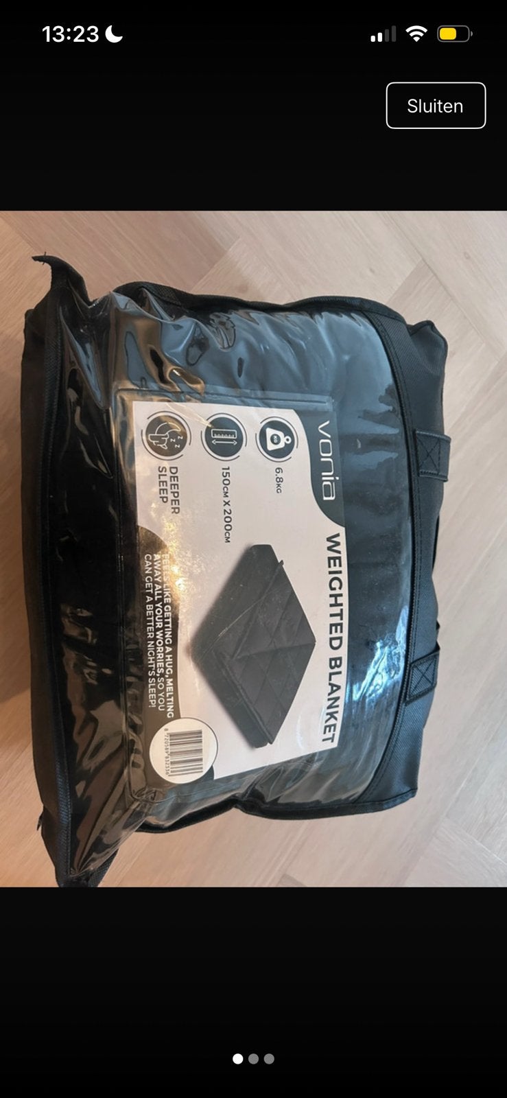 Vonia verzwaringsdeken 7 kg – 150x200 cm – zwart, Eenpersoons, Zwart, Ophalen of Verzenden, Deken of Dekbed