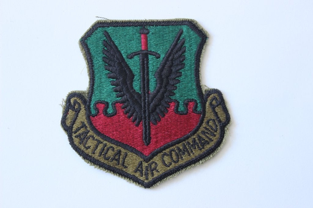 patch shield tactical air command usaf, Verzenden, Zo goed als nieuw, Patch, Badge of Embleem