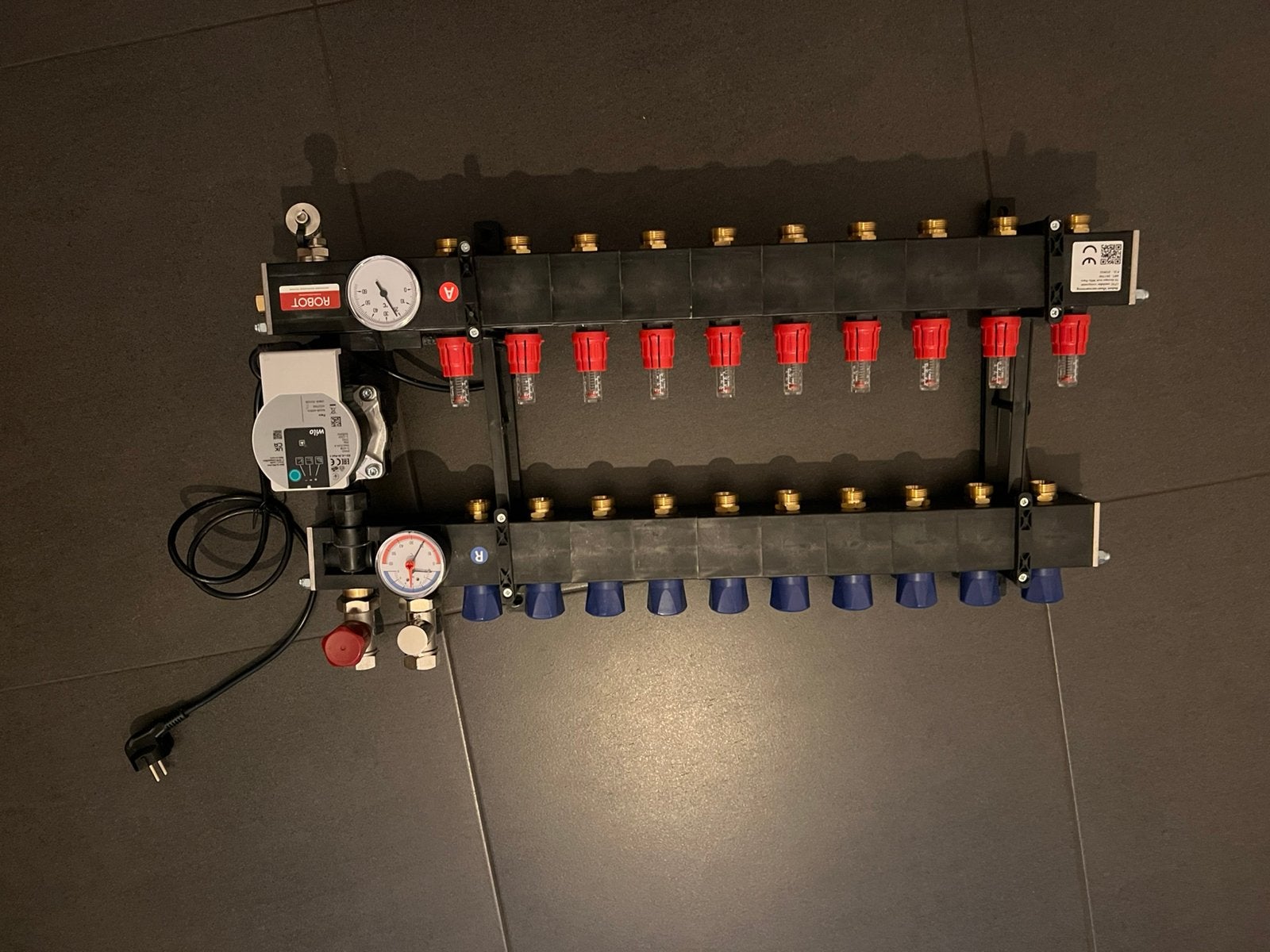Robot Vloerverwarmingsverdeler 10 groeps, Doe-het-zelf en Verbouw, Verwarming en Radiatoren, Ophalen of Verzenden, Nieuw, Minder dan 60 cm