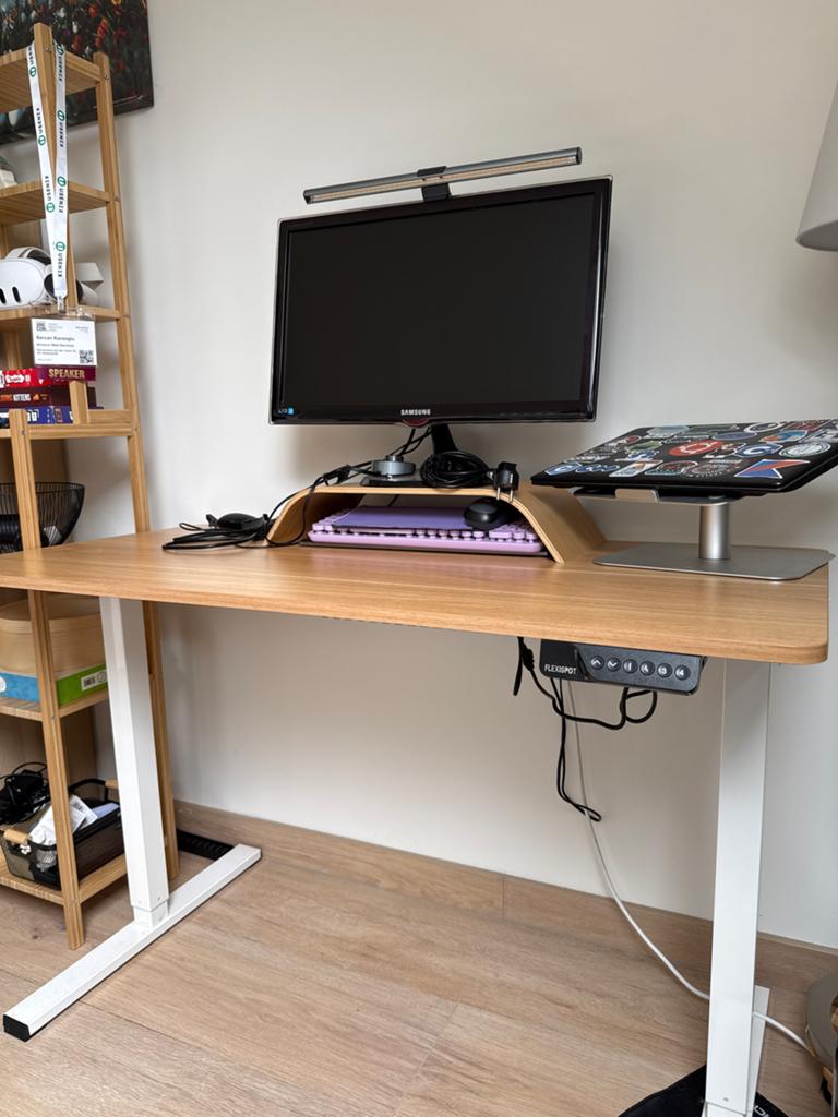FLEXISPOT Elektrisch Zit-Sta Bureau - Modern en Verstelbaar, Huis en Inrichting, Bureaus, Ophalen, Zit-sta bureau, Elektrisch