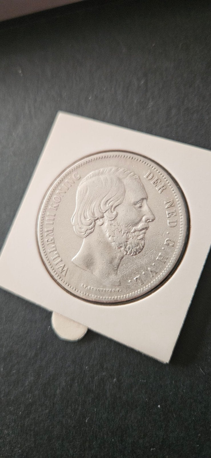 Zilveren rijksdaalder 1851 Willem lll leuke munt, Koning Willem III, Zilver, Ophalen of Verzenden, Losse munt