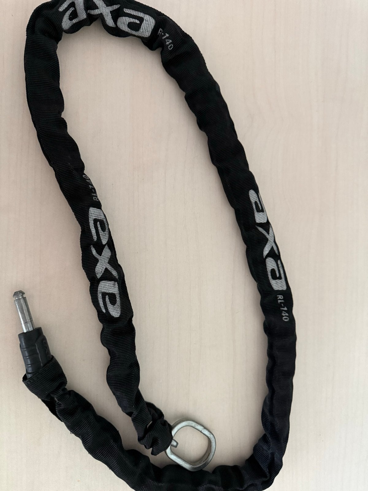 AXA RL-140 Kettingslot - Zwart, 140 cm, Fietsen en Brommers, Ophalen, Zo goed als nieuw, Kettingslot