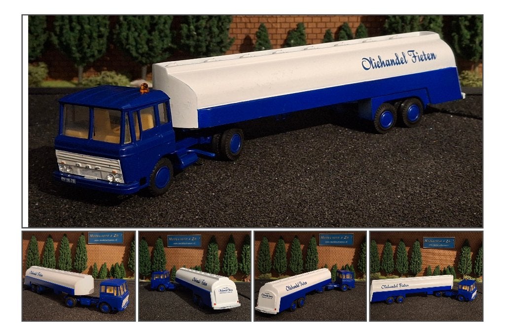 DAF 2600 tankopl. Oliehandel Fieten, Lion toys 1/50 code 3, Ophalen of Verzenden, Zo goed als nieuw, Bus of Vrachtwagen, Lion Toys