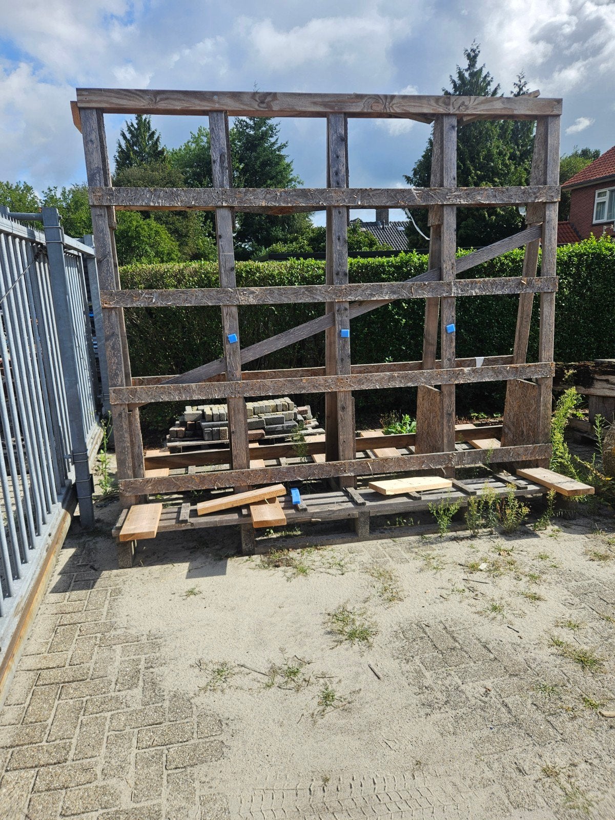 Kozijnenbok / Wandenbok / Glasbok van hout, Doe-het-zelf en Verbouw, Ophalen, Gebruikt, Overige typen, Overige houtsoorten
