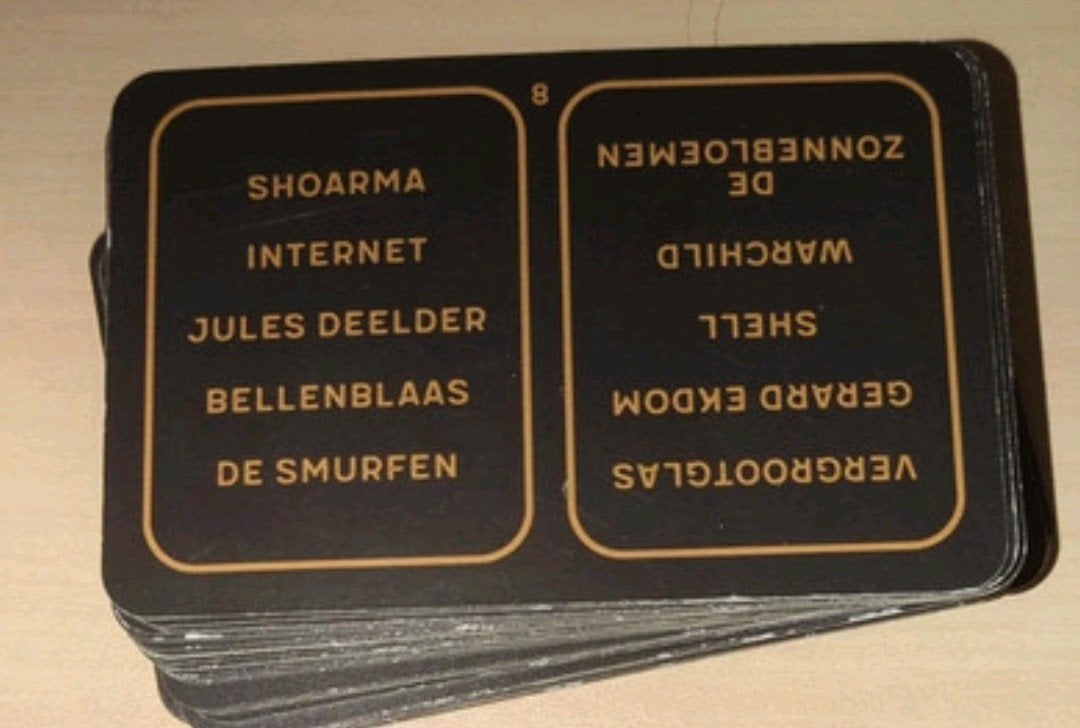 Verboden woord spelletje, Ophalen of Verzenden