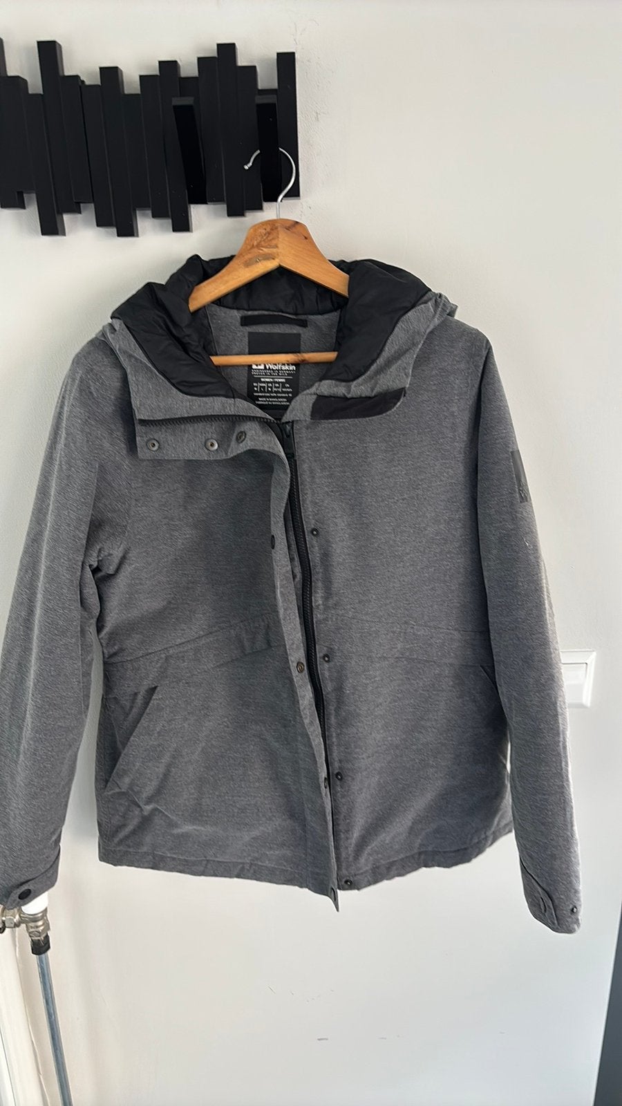 Jack Wolfskin dames jas grijs Texapore (wind waterdicht)mt M, Ophalen of Verzenden, Zo goed als nieuw, Maat 38/40 (M), Grijs