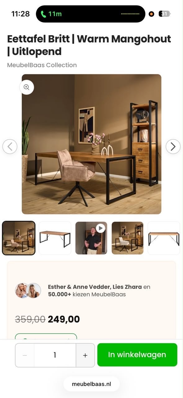 Salontafel en eettafel - 2,5 jaar oud, Huis en Inrichting, Ophalen, 50 – 75, Gebruikt, 100 tot 150 cm