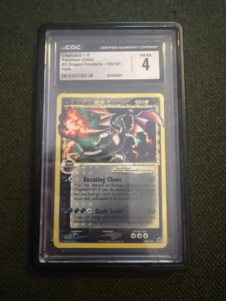 Pokemon Charizard Gold star Delta species CGC 4, Ophalen, Zo goed als nieuw