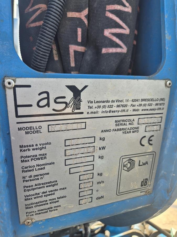 2016 Easylift R130 13 mtr diesel/ electro