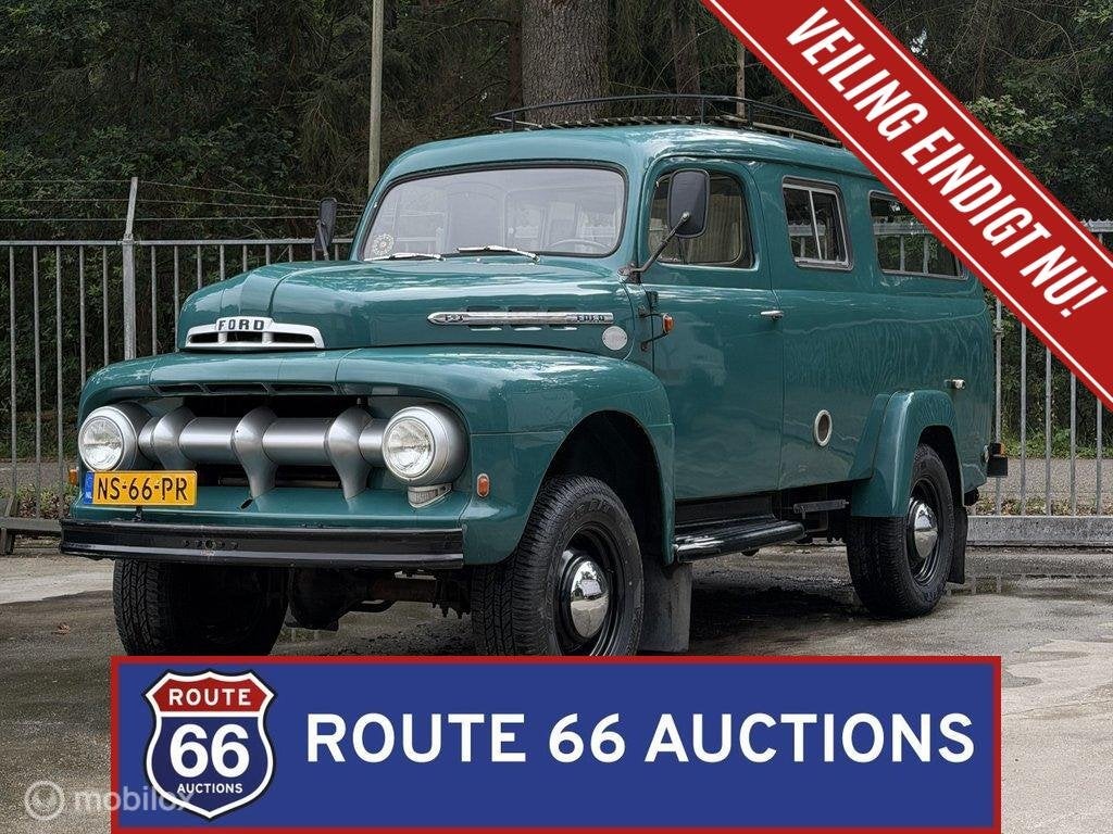 Ford F-3 Panel Van 4x4 Marmonherrington | 1951 | Route 66 Au, Auto's, Overige carrosserieën, Zwart, Bedrijf, Handgeschakeld