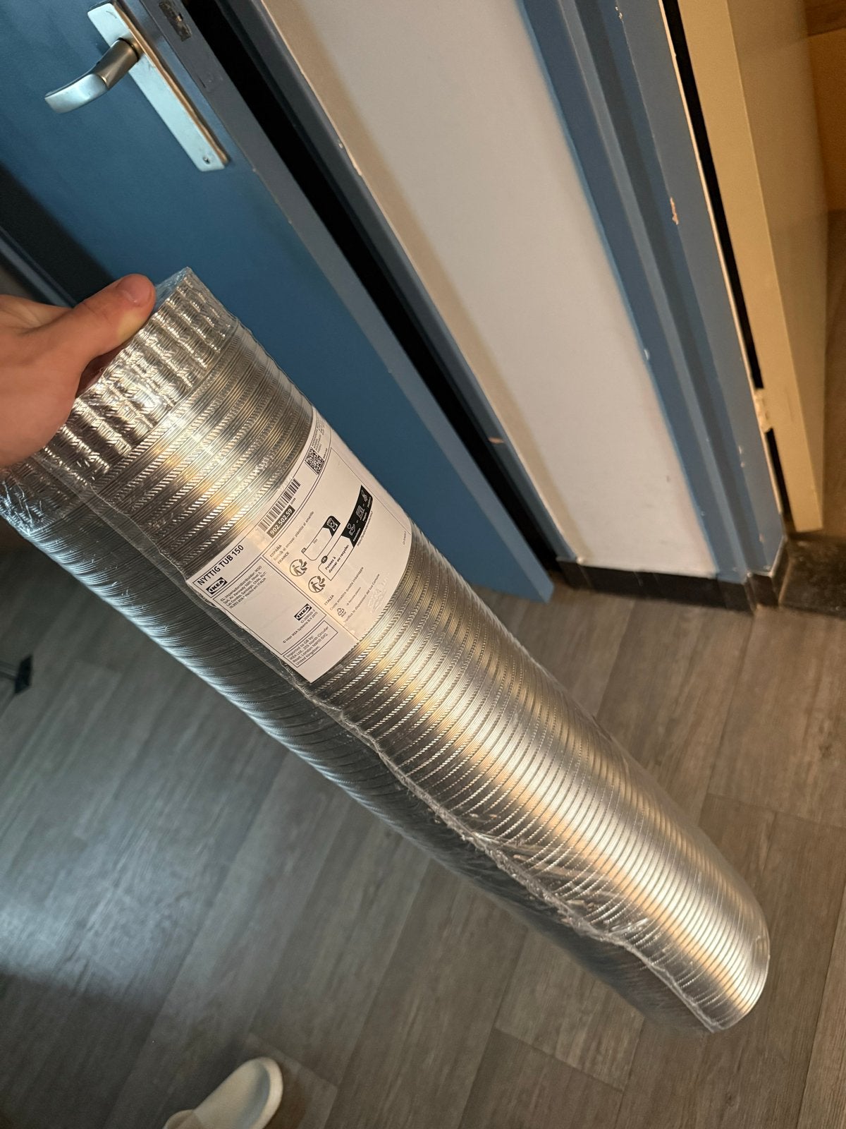 IKEA NYTTIG TUB 150 Afzuigbuis 150mm diameter, max 3m, Ophalen, Nieuw, Afzuiger