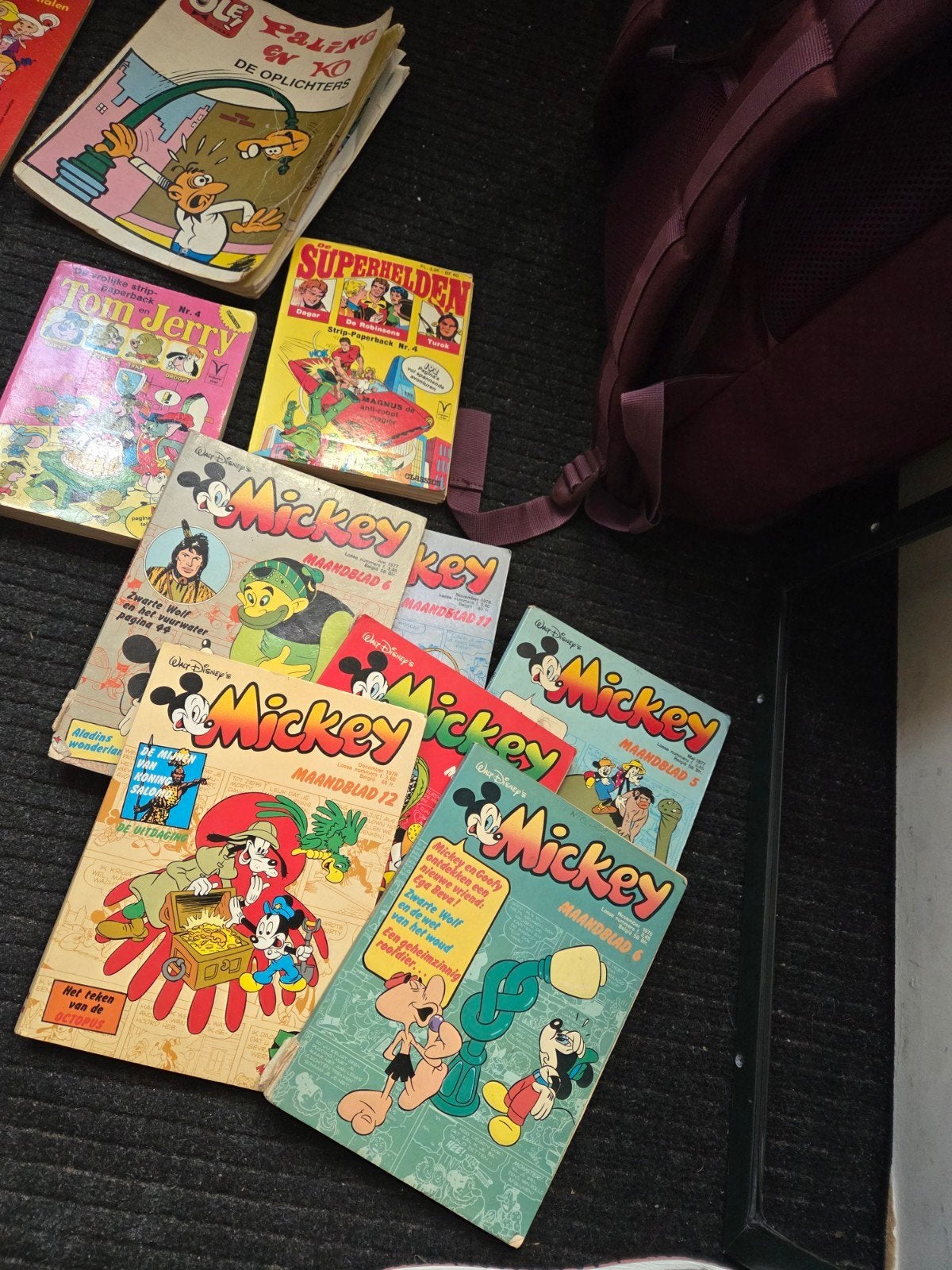 Diverse stripboeken: Mickey, Tom & Jerry, Superhelden, Boeken, Meerdere stripboeken, Ophalen, Gelezen
