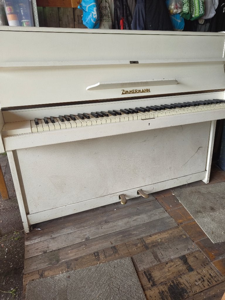 Zimmermann Piano - Wit, Ophalen, Gebruikt, Wit, Piano