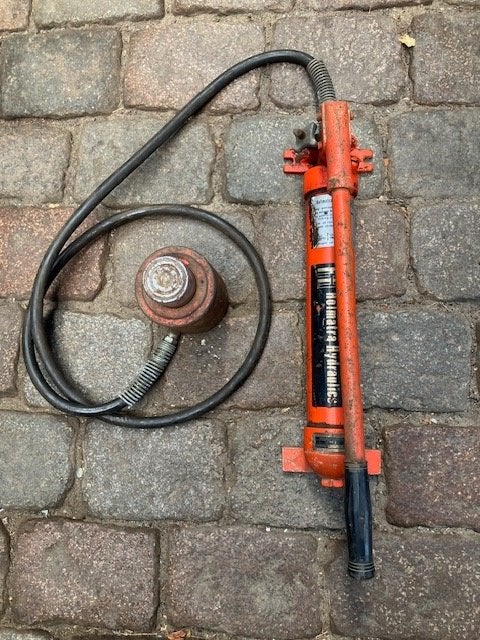 Hydraulische Handpomp., Ophalen, Gebruikt
