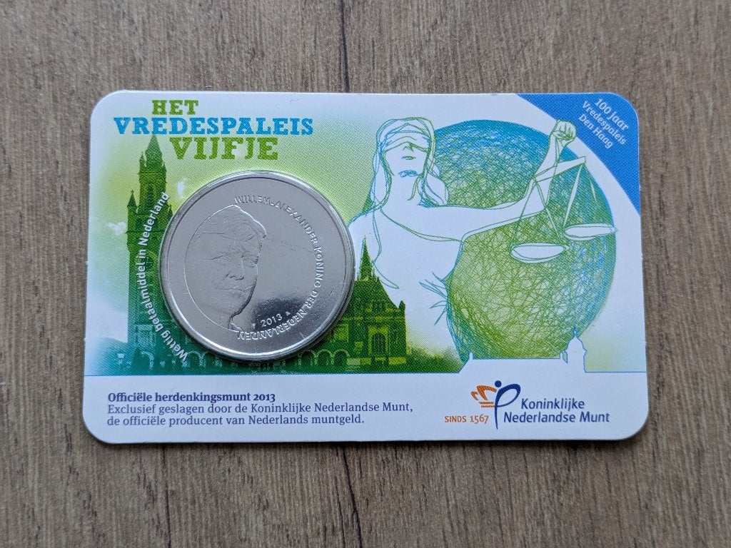 Het Vredespaleis Vijfje, Ophalen, Koningin Beatrix, Zilver, Euro's