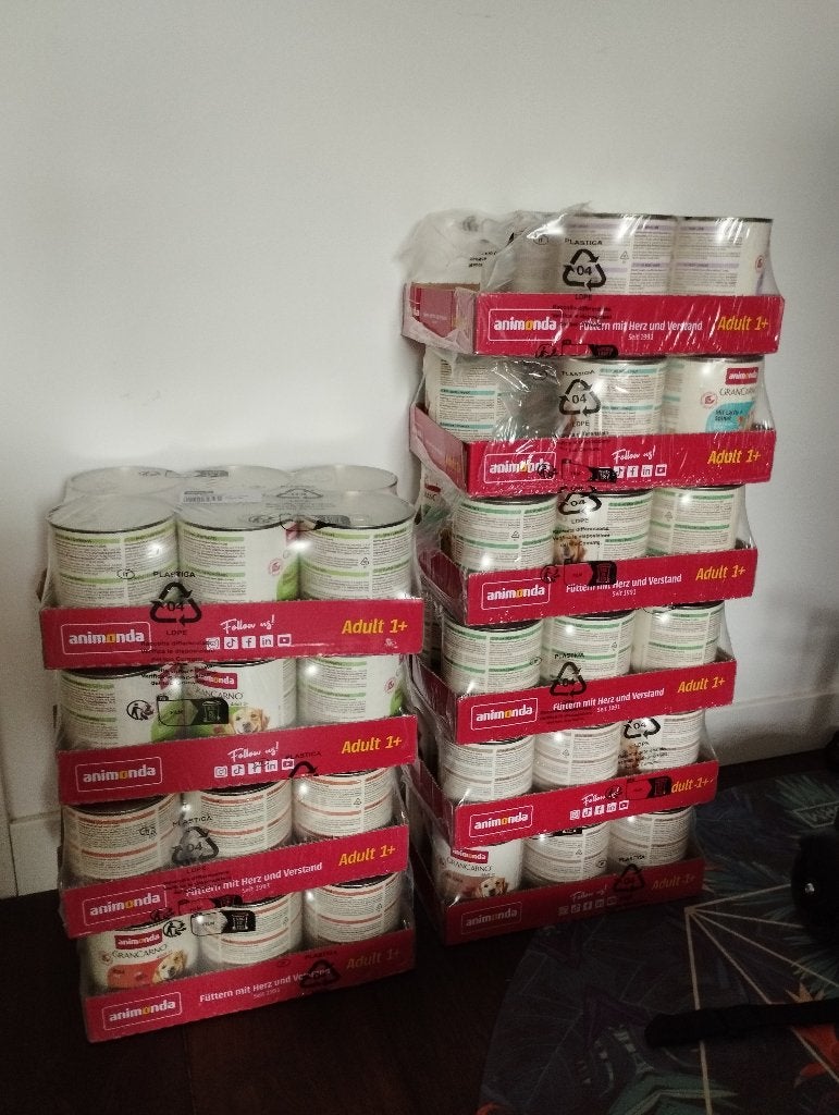 Animonda Gran Carno Premium Hondenvoer 57 Blikken THT 2028!, Dieren en Toebehoren, Dierenvoeding, Ophalen, Hond