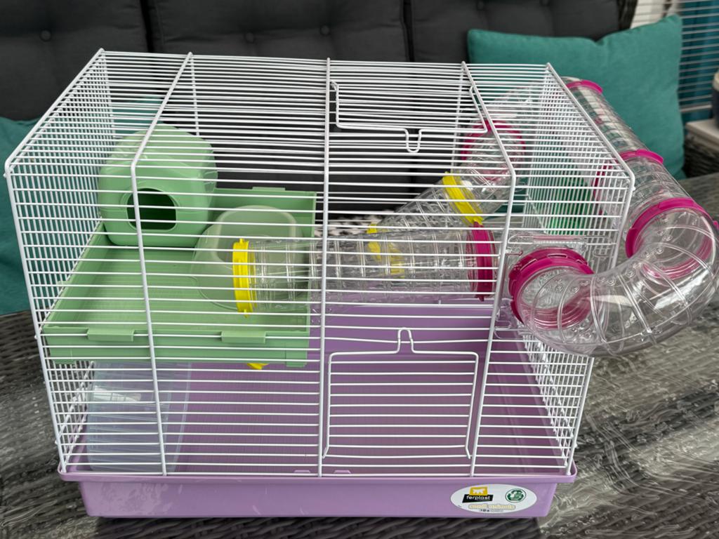 Nieuw!!! Ferplast Knaagdieren kooi met buizen, Minder dan 60 cm, Kooi, Ophalen of Verzenden, Hamster