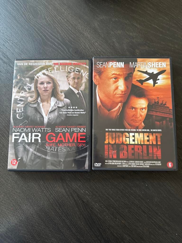 2 Sean Penn DVD's: Fair Game & Judgement in Berlin, Vanaf 12 jaar, Ophalen of Verzenden, Zo goed als nieuw, Drama