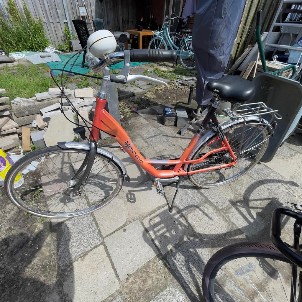 Montego damesfiets met lage instap en bagagedrager, Fietsen en Brommers, Velgrem, 50 tot 53 cm, Ophalen, Overige merken