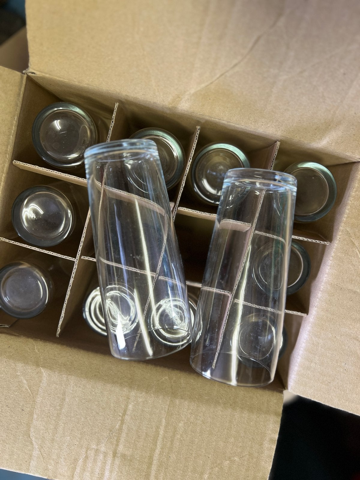 Blanco  Biconische Glazen 25 cl - doos (72 st), Ophalen, Nieuw, Overige merken, Glas