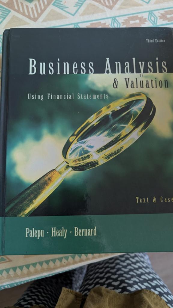 Business Analysis & Valuation - Palepu, Healy, Bernard, Ophalen of Verzenden, Gelezen, Accountancy en Administratie, Palepu, Healy, Bernard