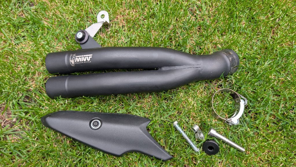 Mivv Double Gun Slip-on Z900 2017-2019 incl. hitteshield, Ophalen of Verzenden, Gebruikt