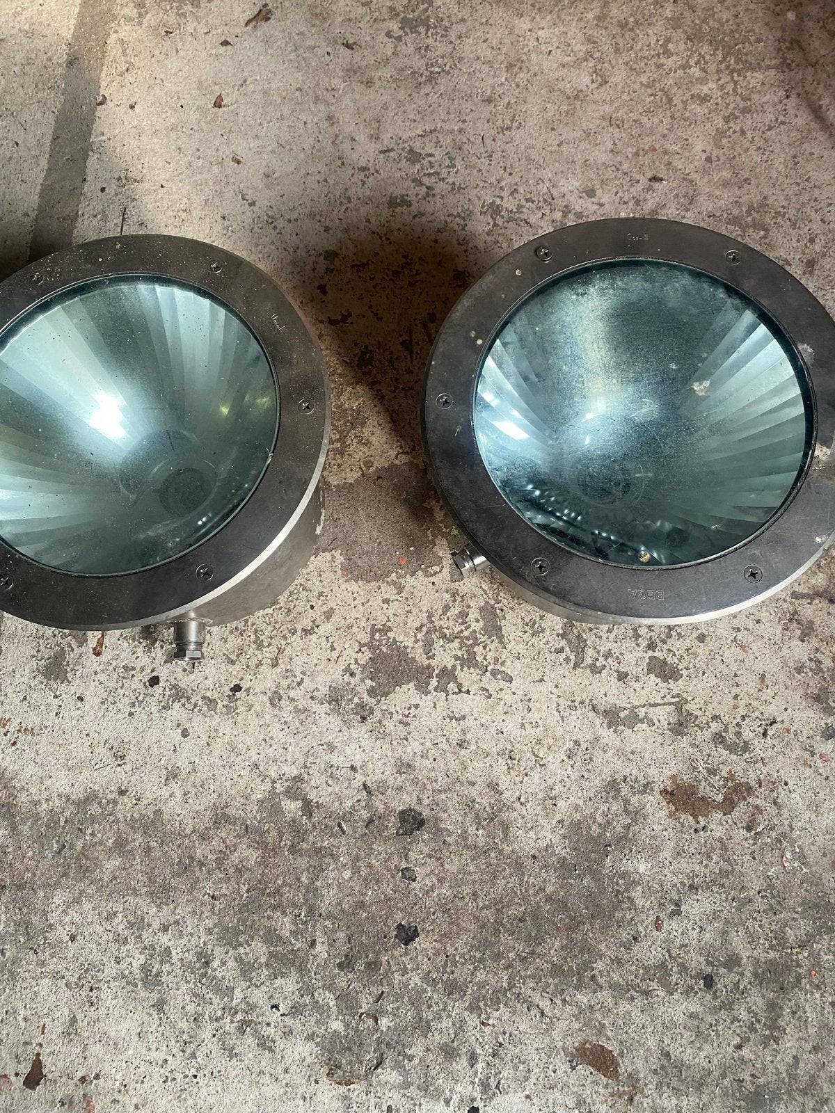 2x RVS Inbouwspots / Grondspots - Waterdicht, Ophalen, Gebruikt, Overige merken, Overige typen