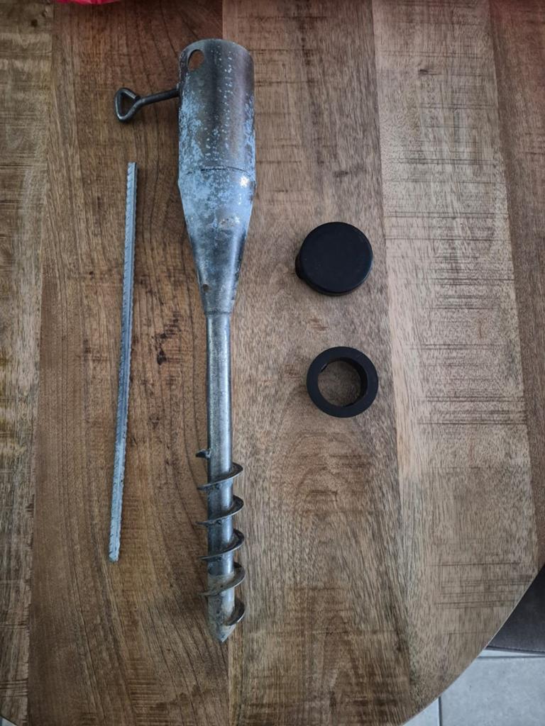 IJzeren parasol pen voor tuin of camping, Ophalen