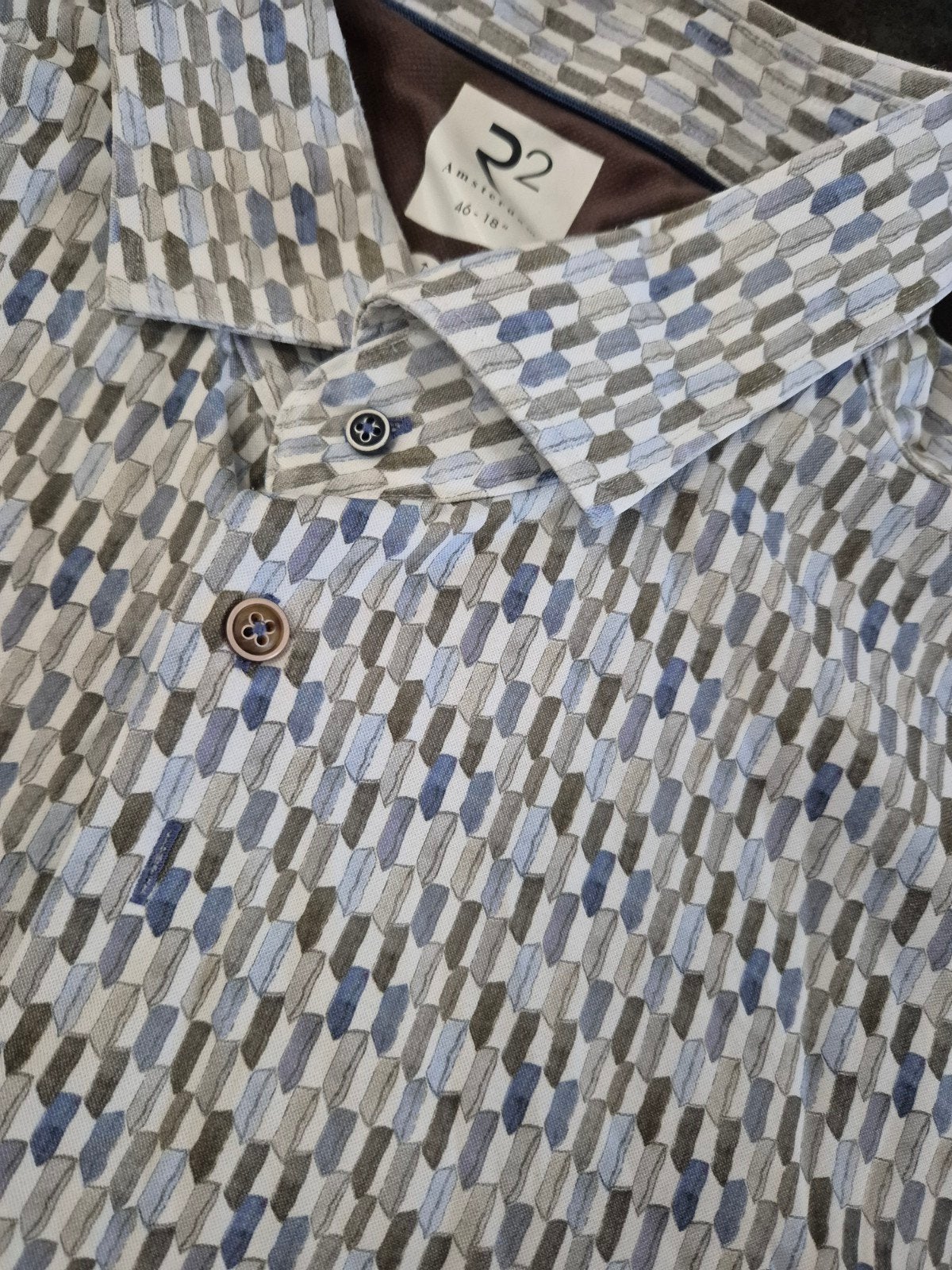 R2 Amsterdam blouse overhemd prints Strijkvrij maat XXXL, Overhemd, ., Ophalen of Verzenden, Zo goed als nieuw