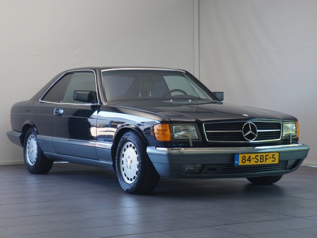 Mercedes-Benz Mercedes 1986 Blauw, Auto's, Mercedes-Benz, Achterwielaandrijving, 8 cilinders, Grijs, Particulier