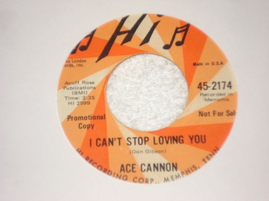Ace Cannon  Promo  i cant stop Loving You  Usa   Orgineel, Originele persing, Ophalen of Verzenden, Zo goed als nieuw, Pop