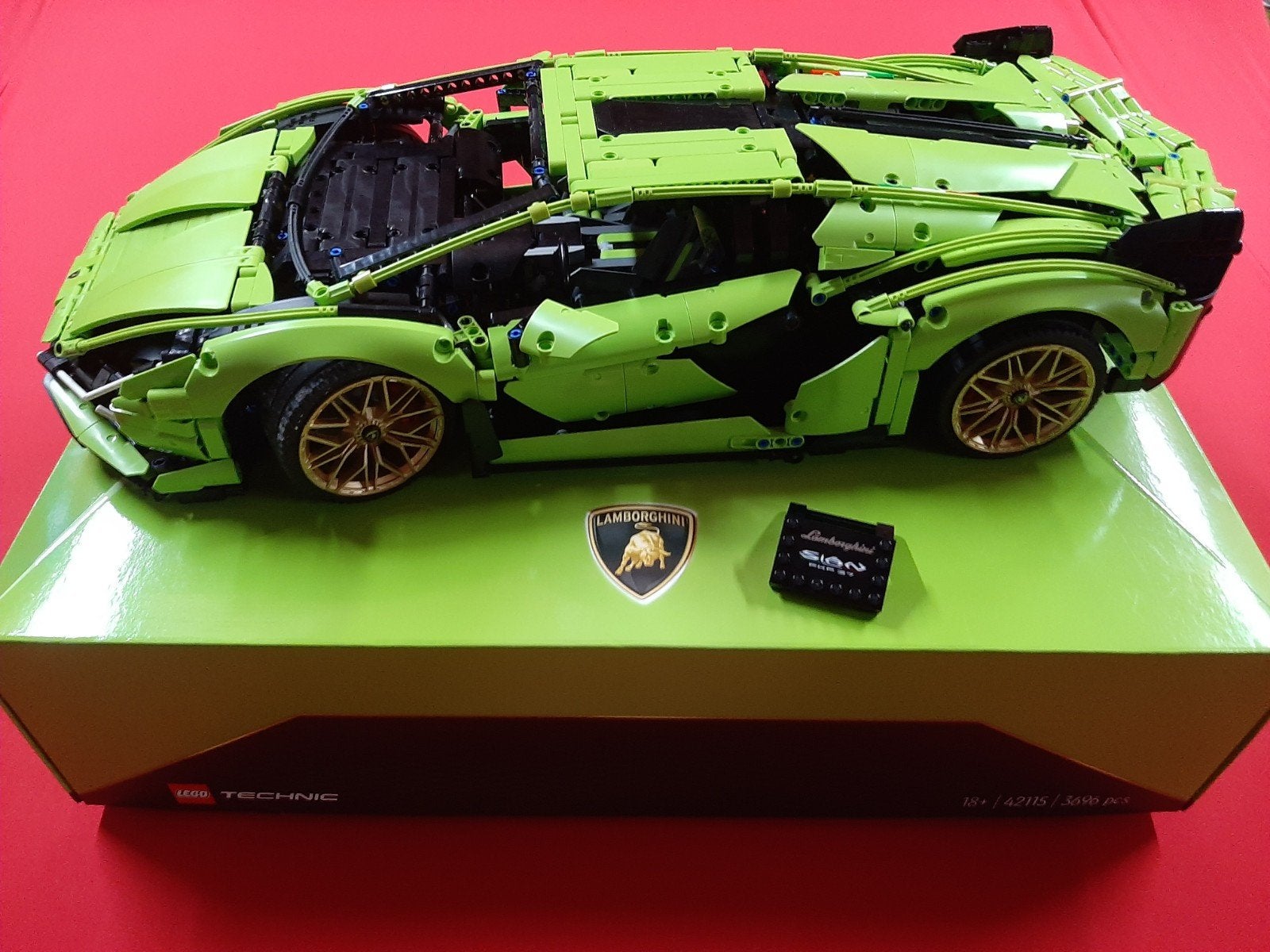 lego Technic Lamborghini Sián FKP nr 42115 compleet, Ophalen, Zo goed als nieuw