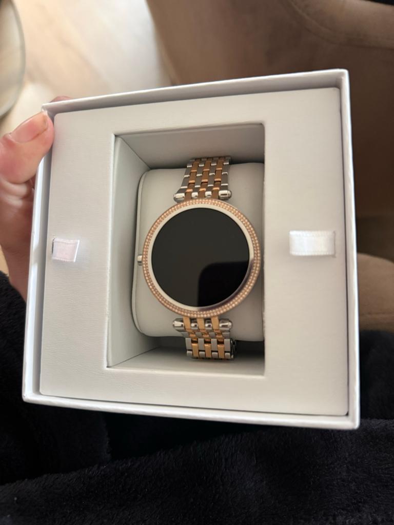 Michael Kors Access Darci Gen 5E Smartwatch Roségoud/Zilver, Ophalen, Hartslag, Zo goed als nieuw, Waterdicht