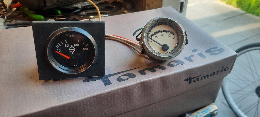 2 losse vdo denk tank en temp.meter, Auto-onderdelen, Ophalen of Verzenden, Gebruikt