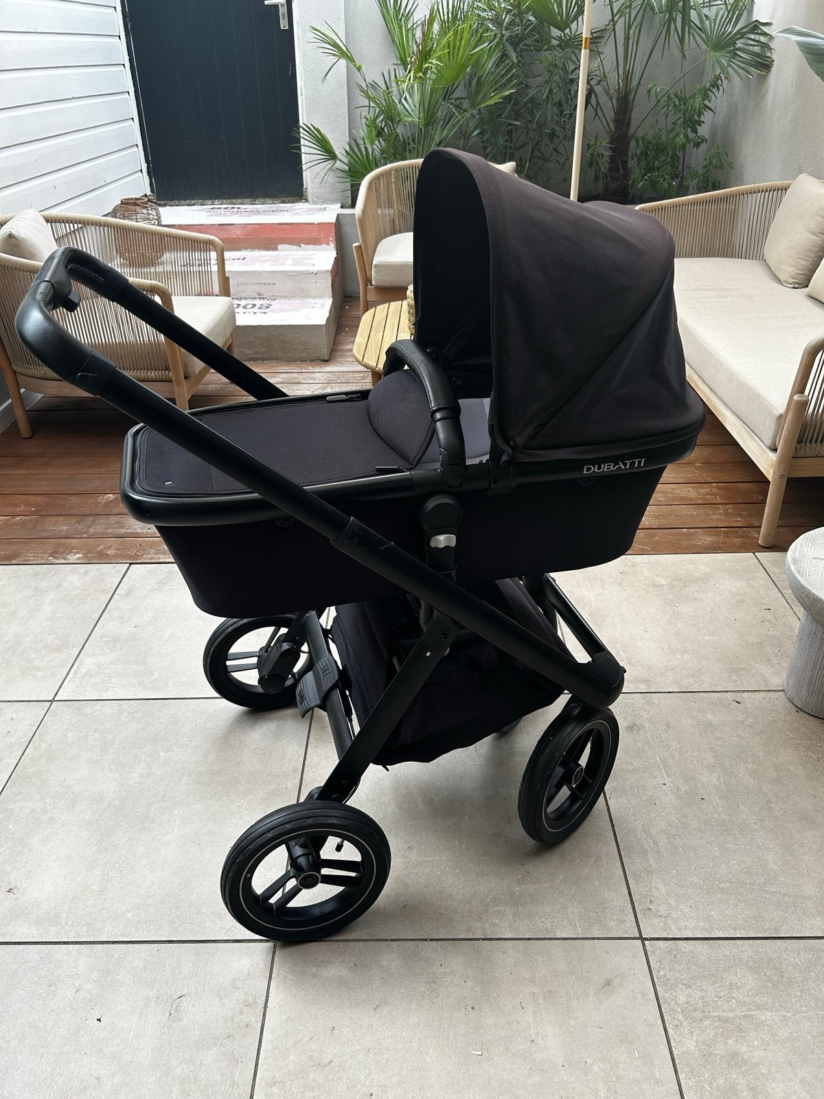 Dubatti one kinderwagen met reiswieg en voetenzak | gratis, Gebruikt, Met reiswieg, Ophalen, Kinderwagen