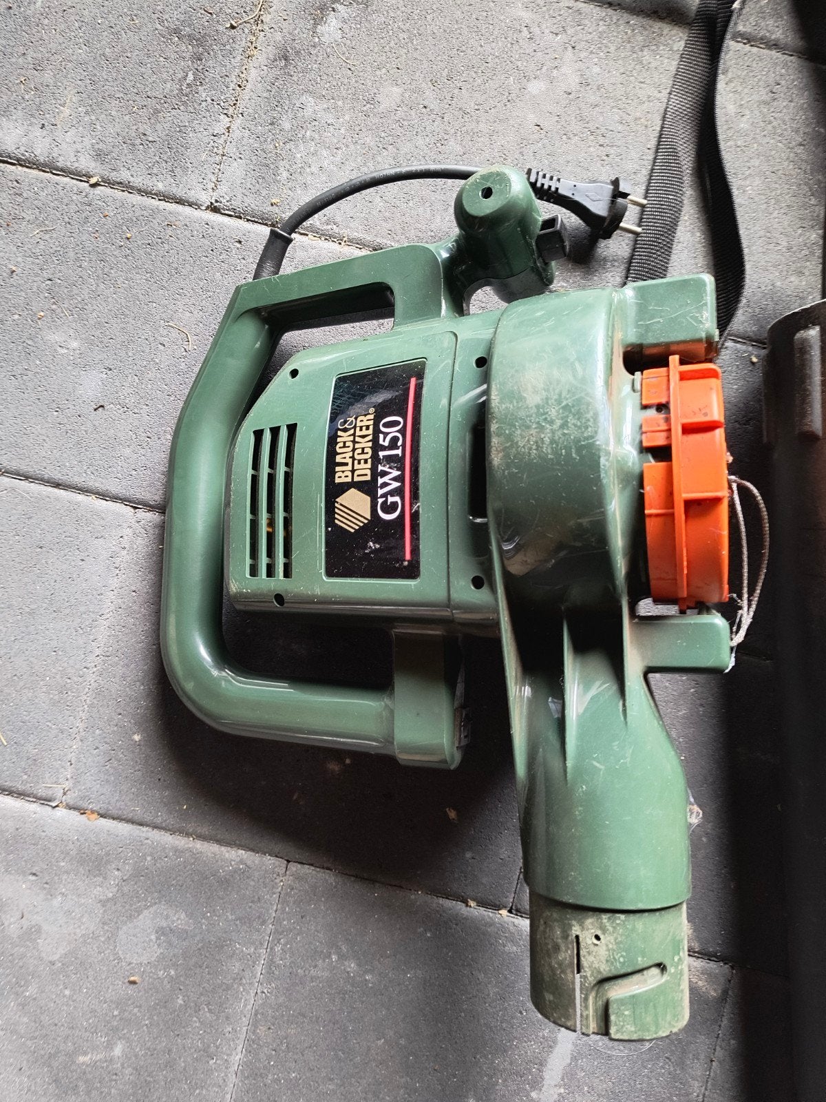 Black & Decker GW150 Bladblazer/Bladzuiger, Ophalen, Gebruikt, Met opvangzak, Handgedragen