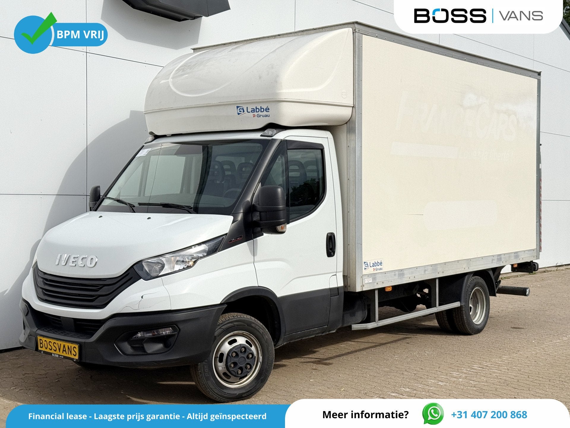Iveco Daily 35C16 3.0 160PK Bakwagen Laadklep Zijdeur Camera, Auto's, Gebruikt, Zwart, 4 cilinders, Iveco