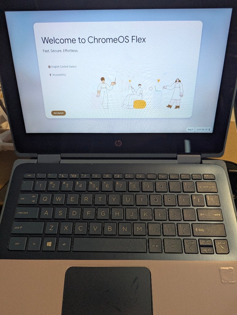 HP Probook x360 11 G5 (Chrome-OS FLEX), Ophalen, Hp, Gebruikt, Qwerty
