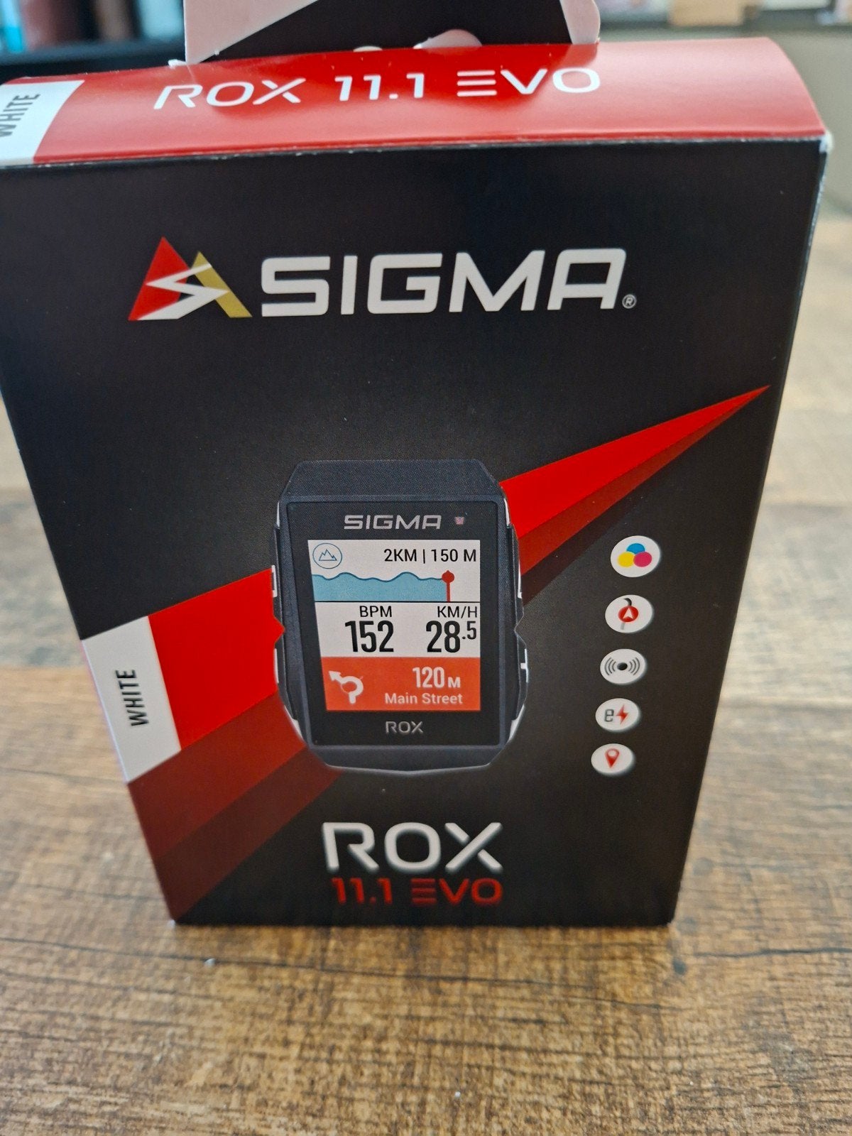 Sigma ROX 11.1 EVO GPS Fietscomputer met sensoren, Ophalen of Verzenden, Draadloos, Zo goed als nieuw
