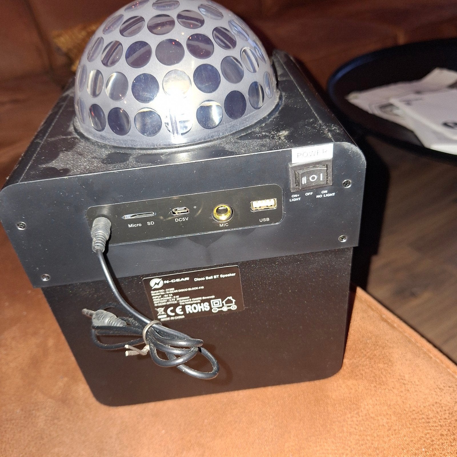 N-GEAR Party Speaker met Lichteffecten, Overige merken, Inclusief kabels, Party speaker, Ophalen of Verzenden