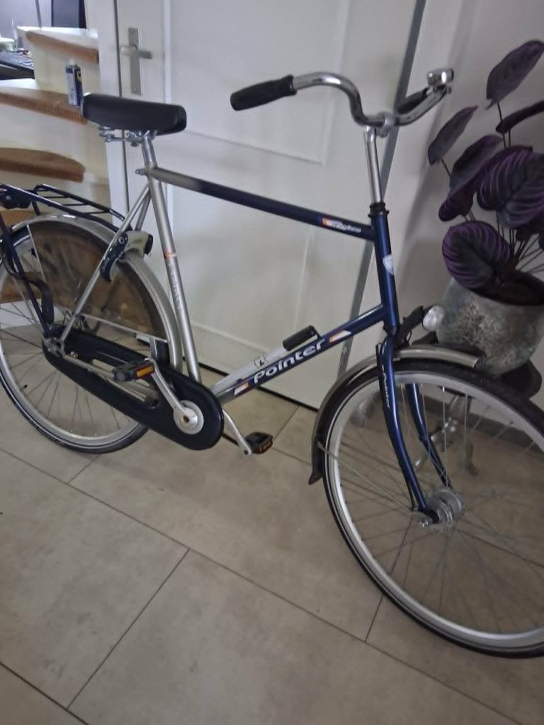HERENFIETS POINTER MET TERUGTRAPREM FRAMEH 63 CM, Fietsen en Brommers, Fietsen | Heren | Herenfietsen, Terugtraprem, Gebruikt