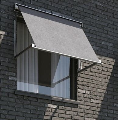 uitvalscherm 240 breed Elektrisch Luxaflex somfy, Ophalen of Verzenden, Minder dan 250 cm, 150 tot 300 cm, Knikarmscherm