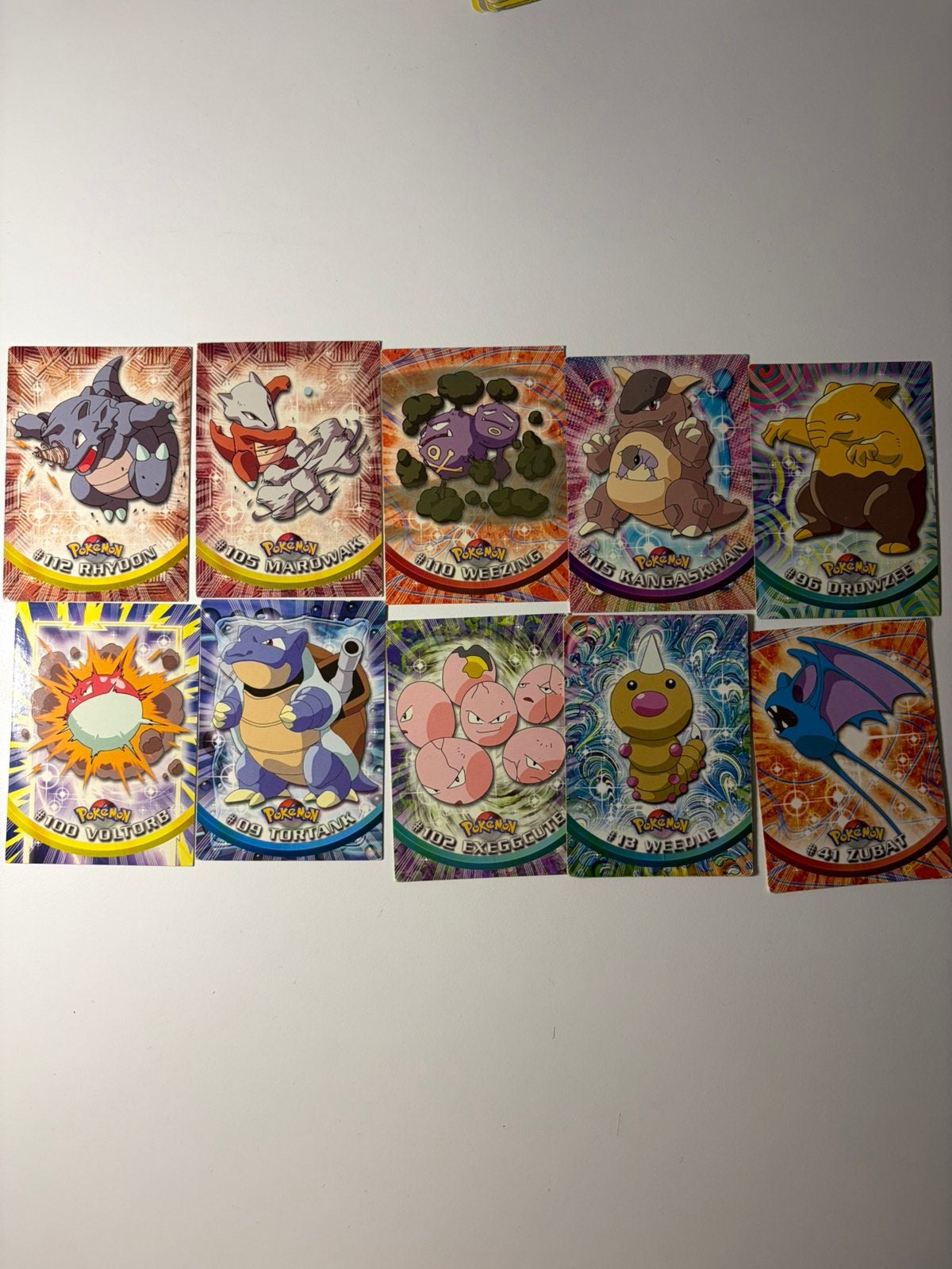 Vintage tops kaarten Pokemon, Ophalen of Verzenden, Zo goed als nieuw, Meerdere kaarten