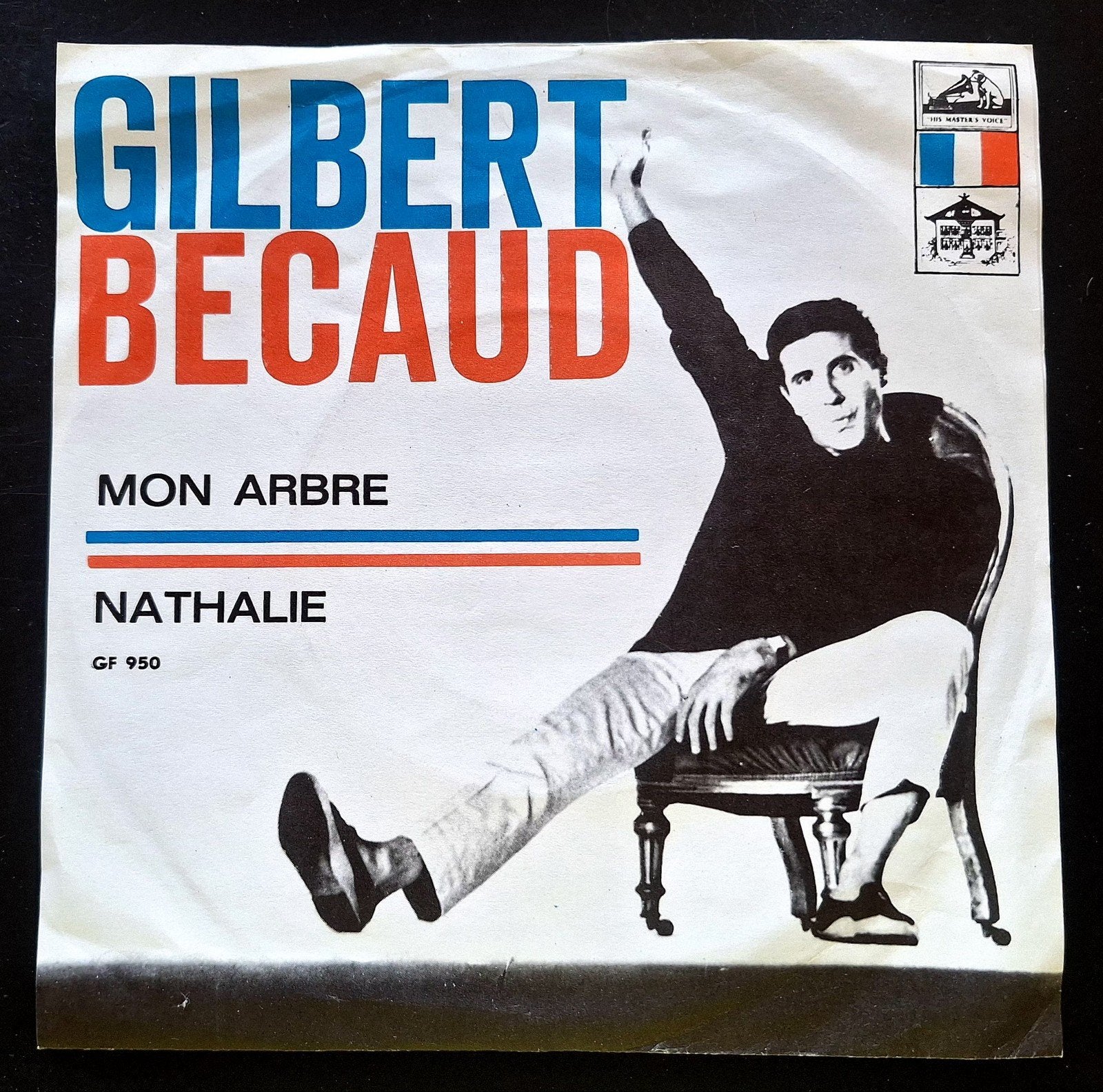 7"/SINGLE  GILBERT BÉCAUD - Mon Arbre/Nathalie, Ophalen of Verzenden, Gebruikt