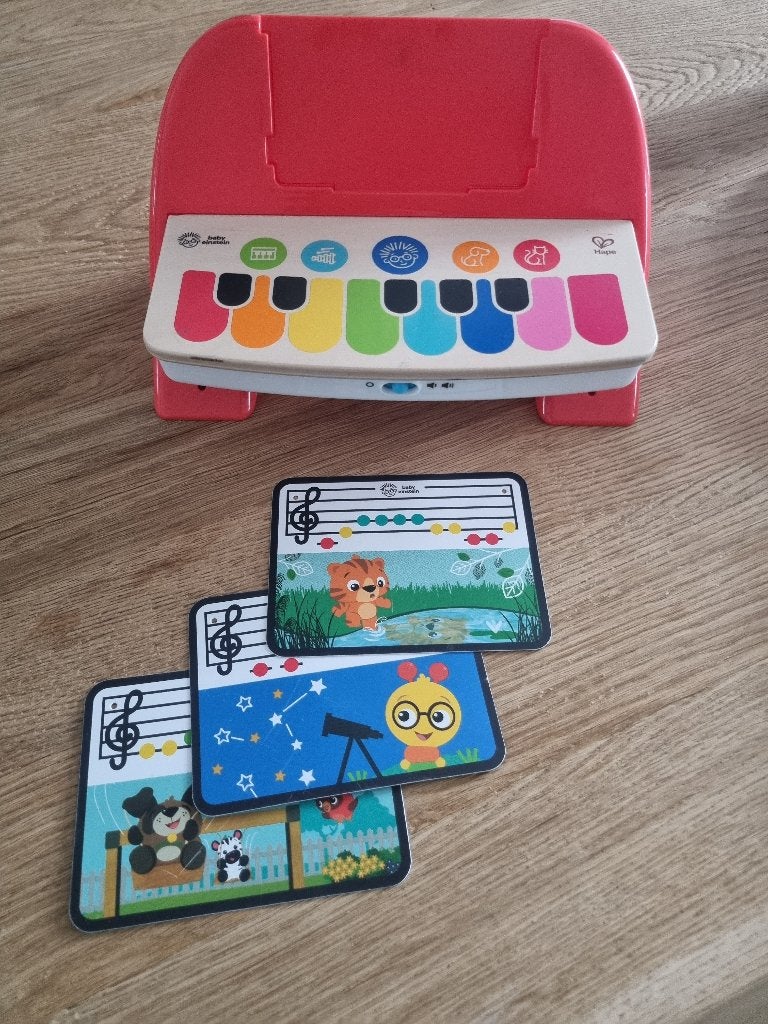 Hape piano als nieuw speelgoed hout leerzaam, Ophalen of Verzenden, Zo goed als nieuw, Overige typen, Met geluid