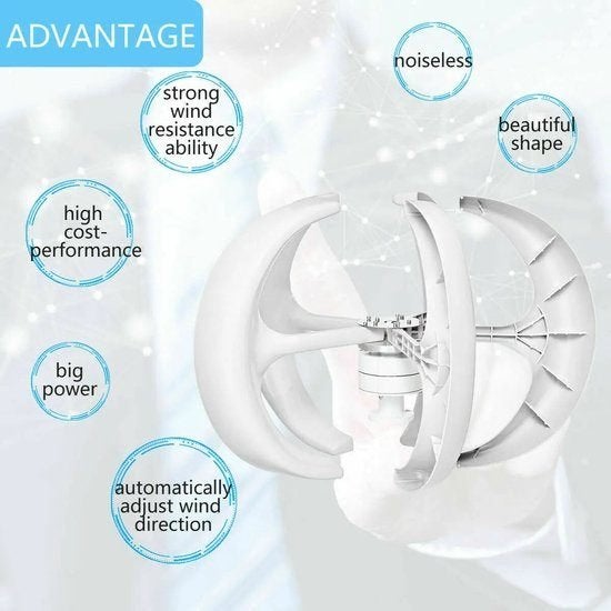 Verticale Windturbine – Compacte Windgenerator, Corvance B.V., Verzenden, Nieuw, Corvancebol@gmail.com