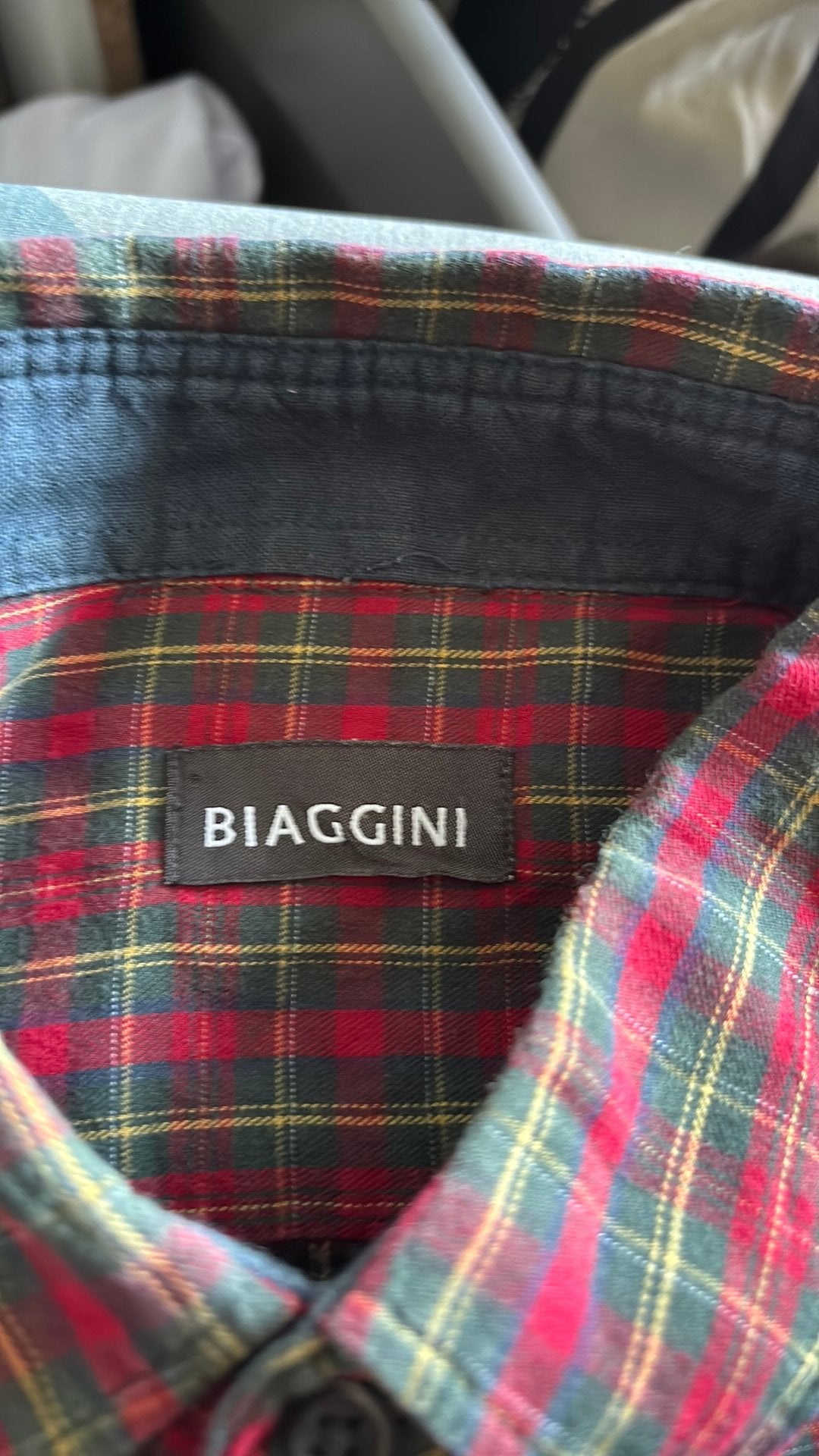 Overhemd biaginni, Kleding | Heren, Ophalen of Verzenden, Zo goed als nieuw, Blauw, Overhemd
