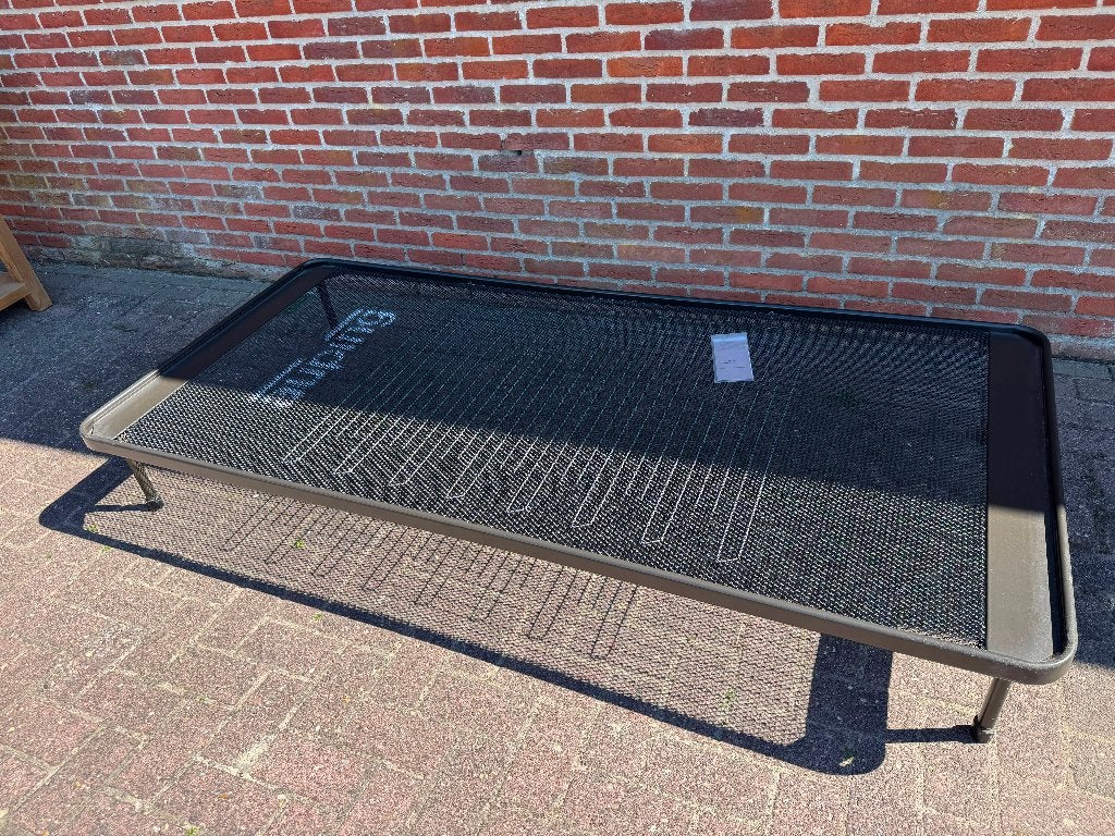 Auping bedframe/spiraalbodem 1-persoons 90x200 cm, Ophalen, 90 cm, Eenpersoons, Zwart