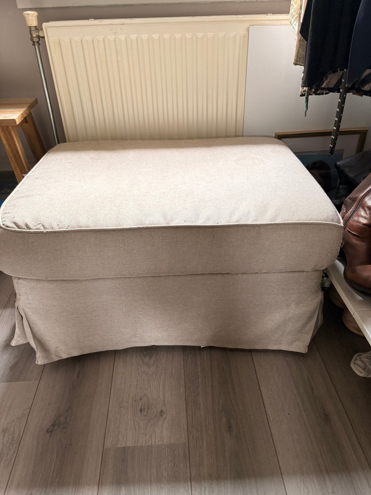 Hocker Ikea Ektorp, Ophalen, Zo goed als nieuw, Rechthoekig, 75 tot 100 cm